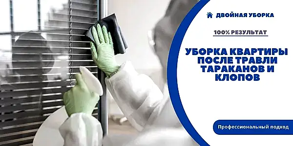 Уборка квартир после дезинсекции