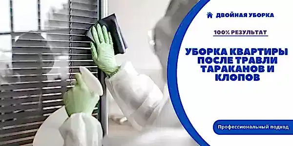Уборка квартир после дезинсекции