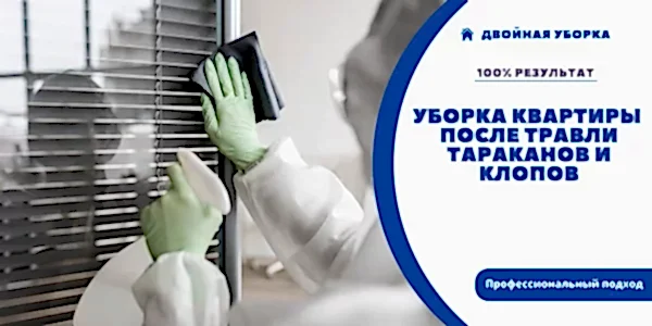 Уборка квартир после дезинсекции